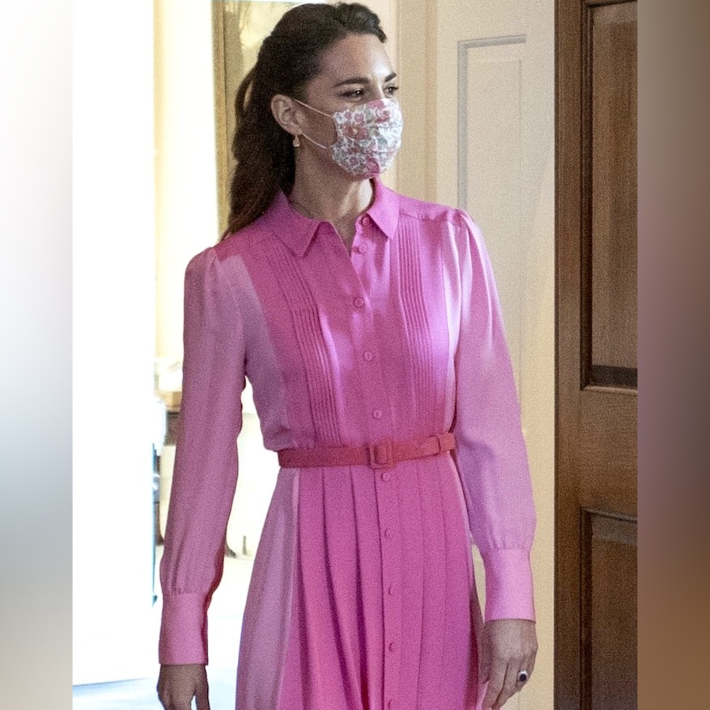 Boden Lollipop Pink Suede Belt ASO Kate Middleton